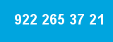 922 265 37 21 922 265 37 21